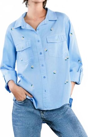 BILLY T Daisy Meadow Shirt In Dutch Canal