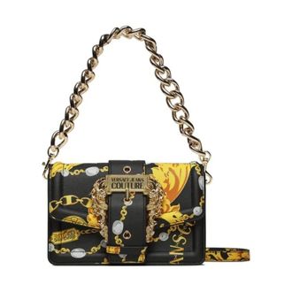 Versace Jeans Couture Tassen, Dames, Zwart, ONE Size, Polyester, Couture 1 Schoudertas