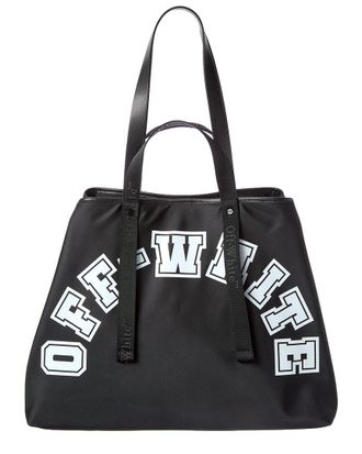 Off-white East West Large Leather-Trim Tote