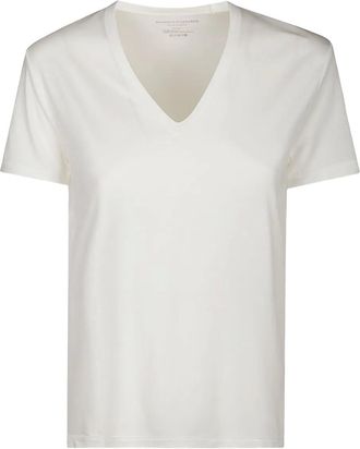 Majestic Filatures T-shirt con scollo a V - Bianco