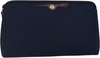 Dior Pre-owned Clutches, female, Blue, Size: ONE SIZE Pre-owned Trotter Canvas Clutch