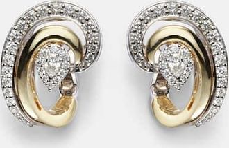 Yeprem Golden Strada 18kt yellow and white gold earrings with diamonds