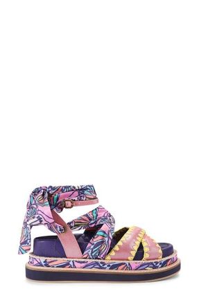 Kurt Geiger Orson Cross Scarf Sandal in Pink at Nordstrom, Size 8.5Us