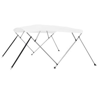 vidaXL Toldo Bimini De 4 Arcos Blanco 243x196x137 Cm Vidaxl