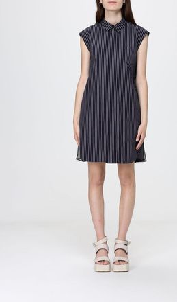 sacai Abito in misto cotone a righe
