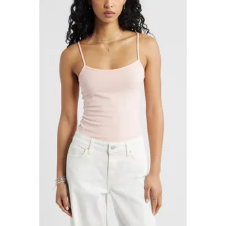 BP. Core Stretch Cotton Camisole in Coral Pink at Nordstrom, Size Xx-Large