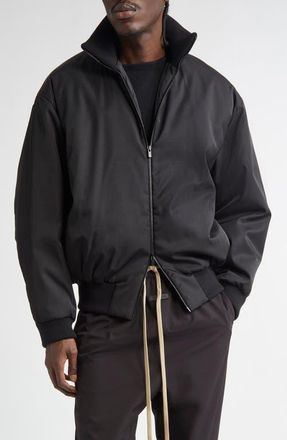 Fear of God High Neck Bomber Jacket in Black at Nordstrom, Size X-Large