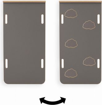 OEM Scivolo/parete Da Arrampicata 2 In 1 Clouds Per Montessori Rocker L E Cubi - Grigio