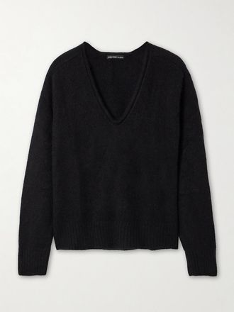 James Perse Pullover In Cashmere - Nero
