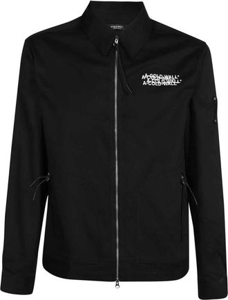 A-Cold-Wall* A-Cold-Wall, Overhemden, Heren, Zwart, L, Katoen, Voorrits Katoenen Shirt