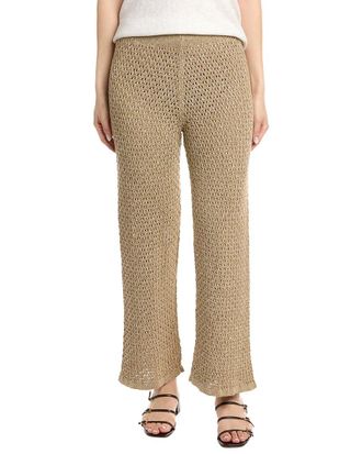 Eleventy Knit Linen-Blend Trouser