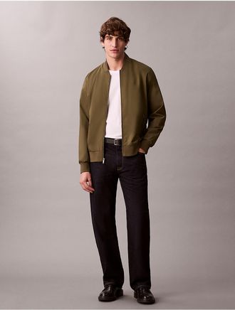 Calvin Klein Mens Matte Bomber Jacket - Green - 2XL