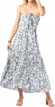 Tiare Hawaii Lei Dress In Bora Bora Grey