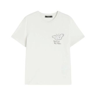 Max Mara T-Shirts, female, White, Size: M Guglia T-shirt