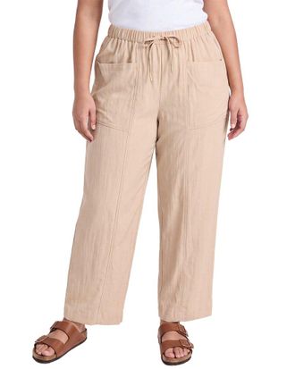 Anne Klein Plus Pull-On Straight Ankle Pant