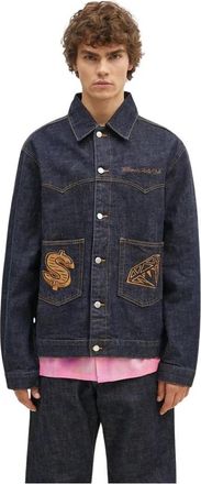 Billionaire Boys Club Diamonds & Dollars Selvedge Denim Jacket - Heren - Spijkerjassen - Blauw - M - Denim - Jassen