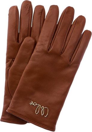 Chloé Iconic Wool-Lined Leather Gloves
