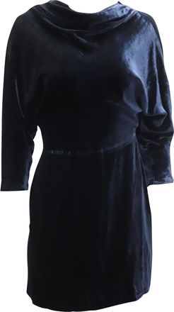 A.L.C. ALC Marin fluwelen jurk in marineblauwe viscose