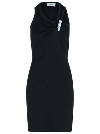 Coperni Clip Black Cotton Dress