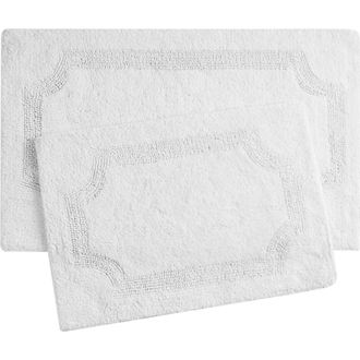 Laura Ashley Reversible Cotton Bath Rug in White at Nordstrom Rack