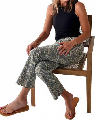 Kut from the Kloth Kelsey Pants In Leopard Tan Or Brown