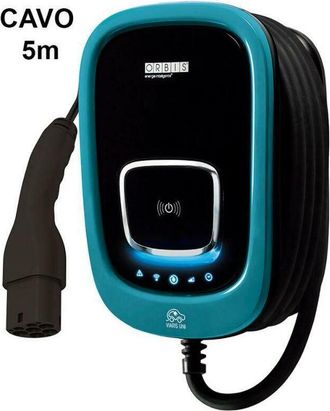 Orbis Stazione di ricarica wallbox viaris uni ct274 monofase 7.4kw 32a obu2a000112 - Orbis