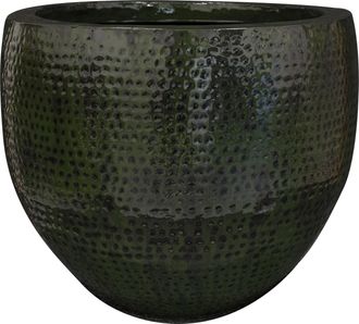 Schubiger M&ouml;bel Gef&auml;ss Thom, Metall, Waldgr&uuml;n H: 44 cm