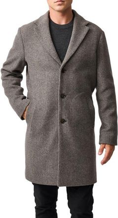 Rodd & Gunn Colwood Wool Blend Twill Coat in Mink at Nordstrom, Size Xxx-Large