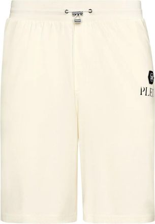 Philipp Plein Shorts sportivi con applicazione - Bianco