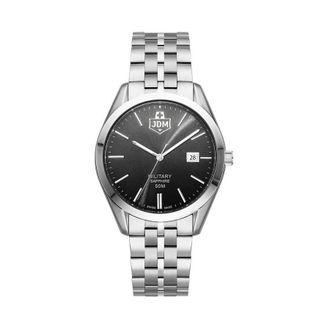 JDM Military Interlaken Gents Black Dial Mens Watch JDM-WG023-03