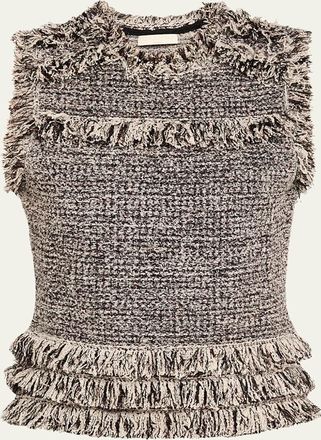 Ulla Johnson Kassi Knit Tweed Top