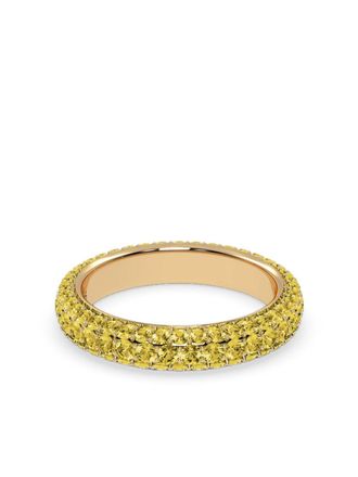 VEYNOU Anello in oro giallo 18 carati riciclato con pav&eacute; di diamanti