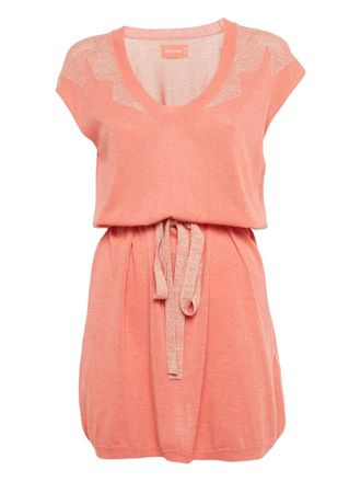 Zadig&Voltaire scoop-neck short-sleeve dress - Pink