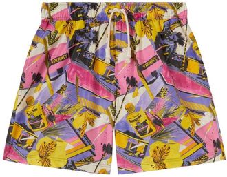 Palm Angels Miami pattern swimshorts - men - Polyester - S - Black