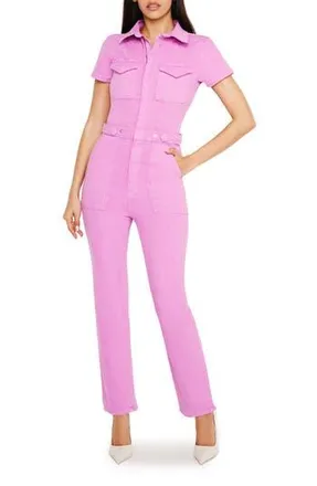 Good American Fit for Success Utility Jumpsuit in Lollipop at Nordstrom Rack, Size 2