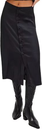 Free People Analise Midi Skirt In Black