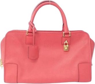 Loewe Pre-owned Handbags, female, Red, Size: ONE SIZE Pre-owned Amazona Goatskin Bag