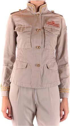 Fay Lichtgewicht Jas - Dames - Zomerjassen - Beige - S - Katoen - Jassen