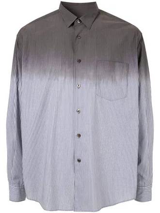 Ports V Camicia con effetto sfumato - Grigio