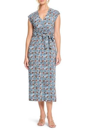 Nic+Zoe Sand Dollar Stella Medallion Print Midi Dress in Blue Multi at Nordstrom Rack, Size X-Large