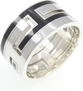 Herm&egrave;s Silver Silver 925 Band Ring (Pre-Owned)