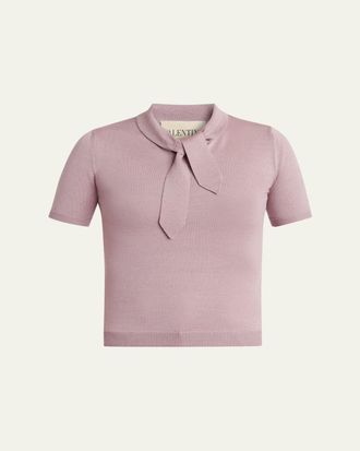 Valentino Garavani Tieneck Knit Top