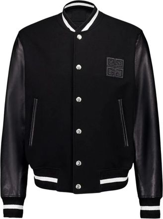 Givenchy 4G Varsity Jacket - Heren - Bomber jackets - Zwart - L - Wol - Jassen