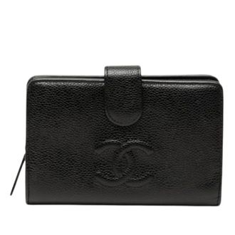 Chanel Pre-owned Wallets, female, Black, Size: ONE SIZE Pre-owned Small Wallet