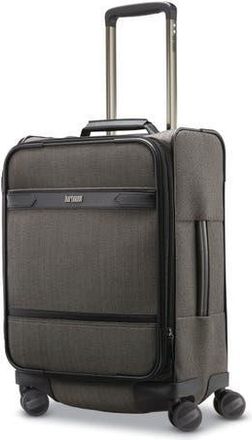 Hartmann Herringbone Deluxe Expandable 20 Carry On Spinner Luggage in Black Herringbone at Nordstrom