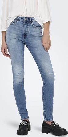 Only Skinny-fit-Jeans ONLY ONLFOREVER ICON HW SK LAK DNM GEN476NOOS, Damen, Gr. 25, L&auml;nge 32, blau (light medium blau denim), Denim/Jeans, Obermaterial: 97