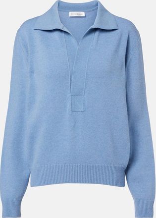 Victoria Beckham Genevieve wool and cashmere polo sweater
