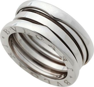 Bulgari White Gold White Gold (18K) Band Ring (Pre-Owned)