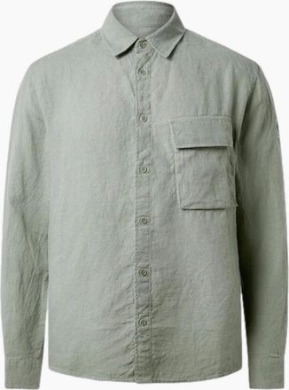 Belstaff Mens Belstaff Scale Shirt Lichen - Tan - Size: 44/Regular
