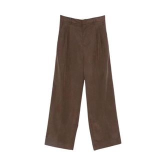 White Sand Straight Broeken - Dames - Broeken - Bruin - Maat: 2XS